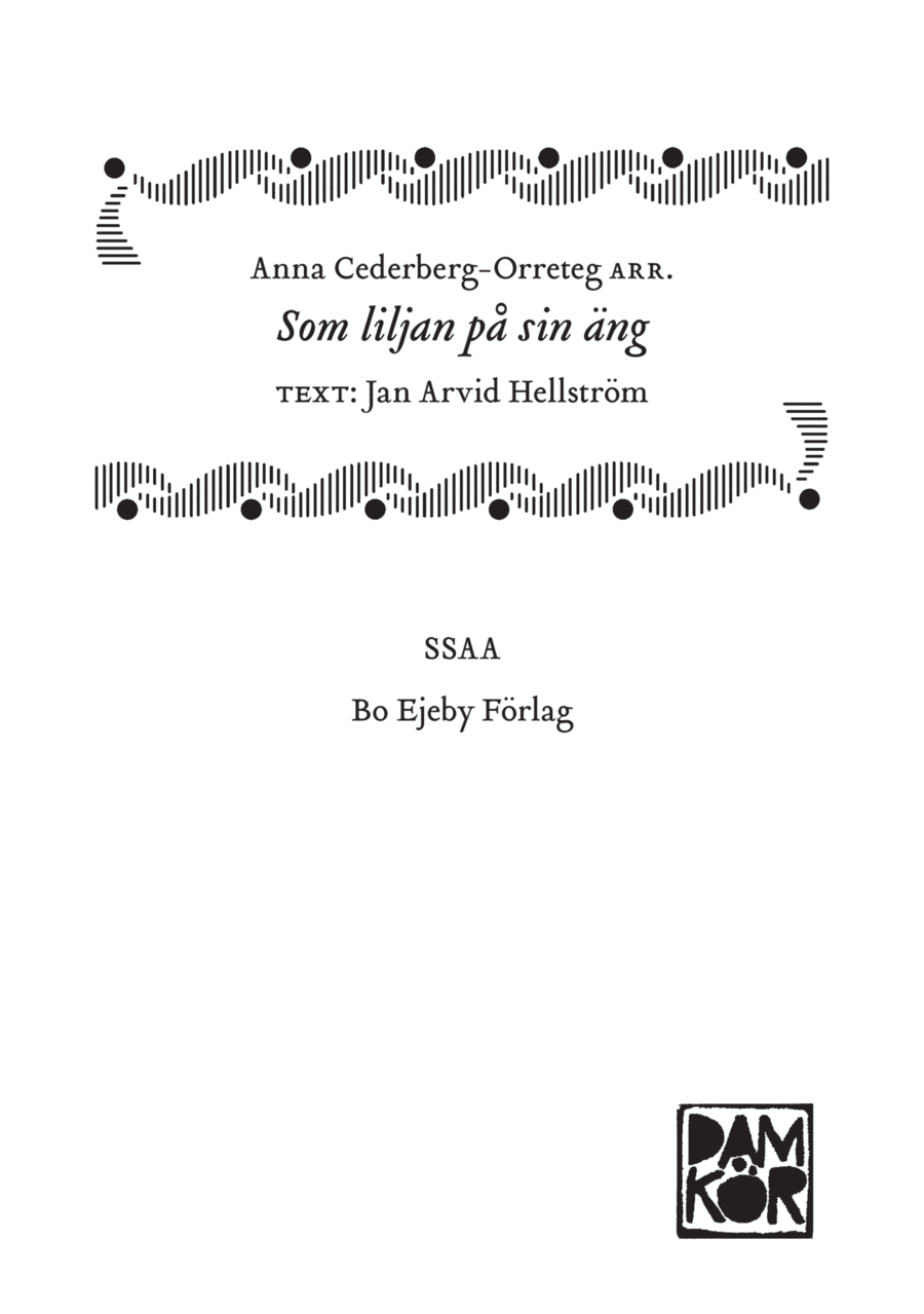 Som liljan på sin äng SSAA scores gallery preview page 1