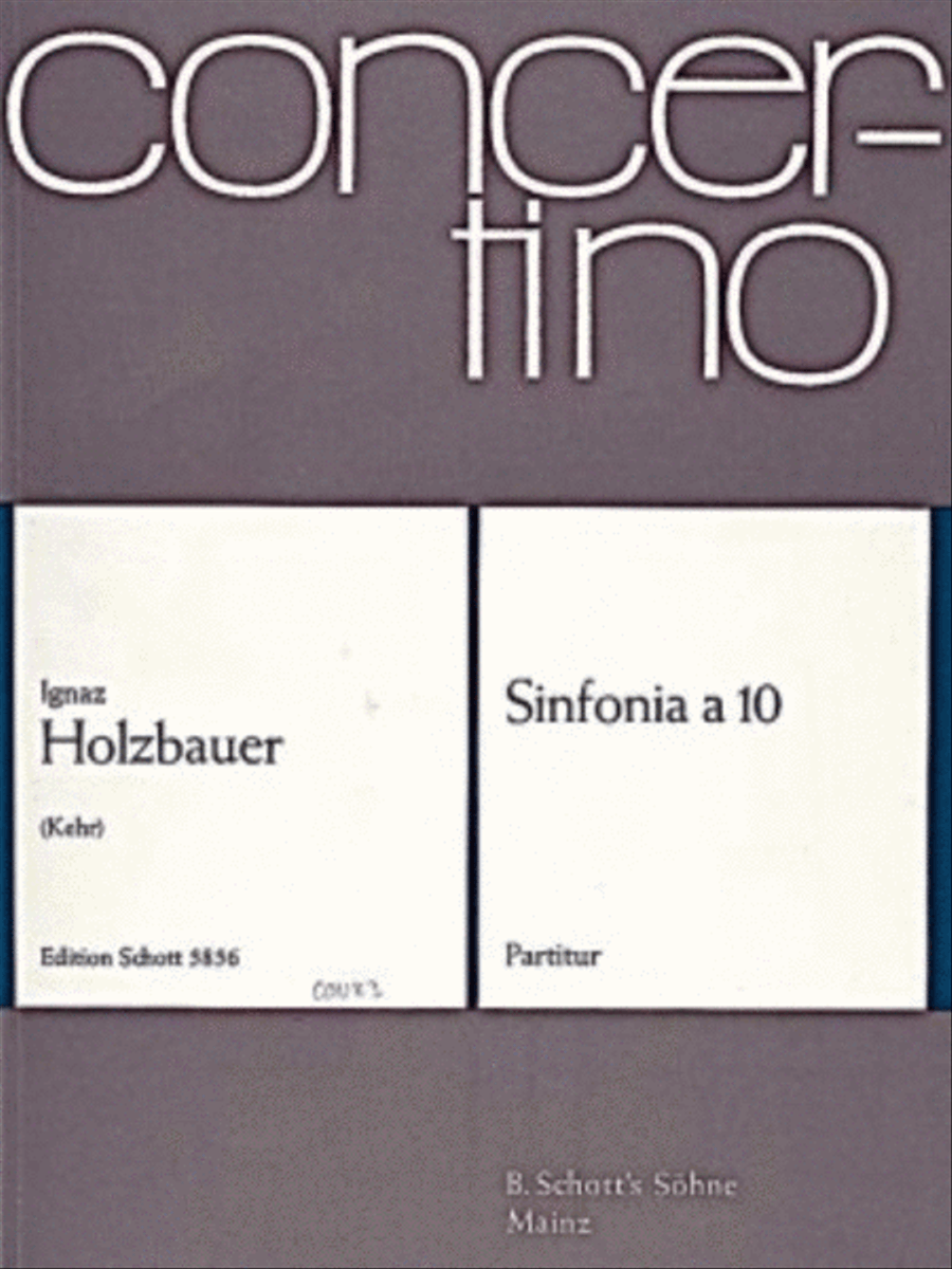 Sinfonia a 10 Op. 4/3