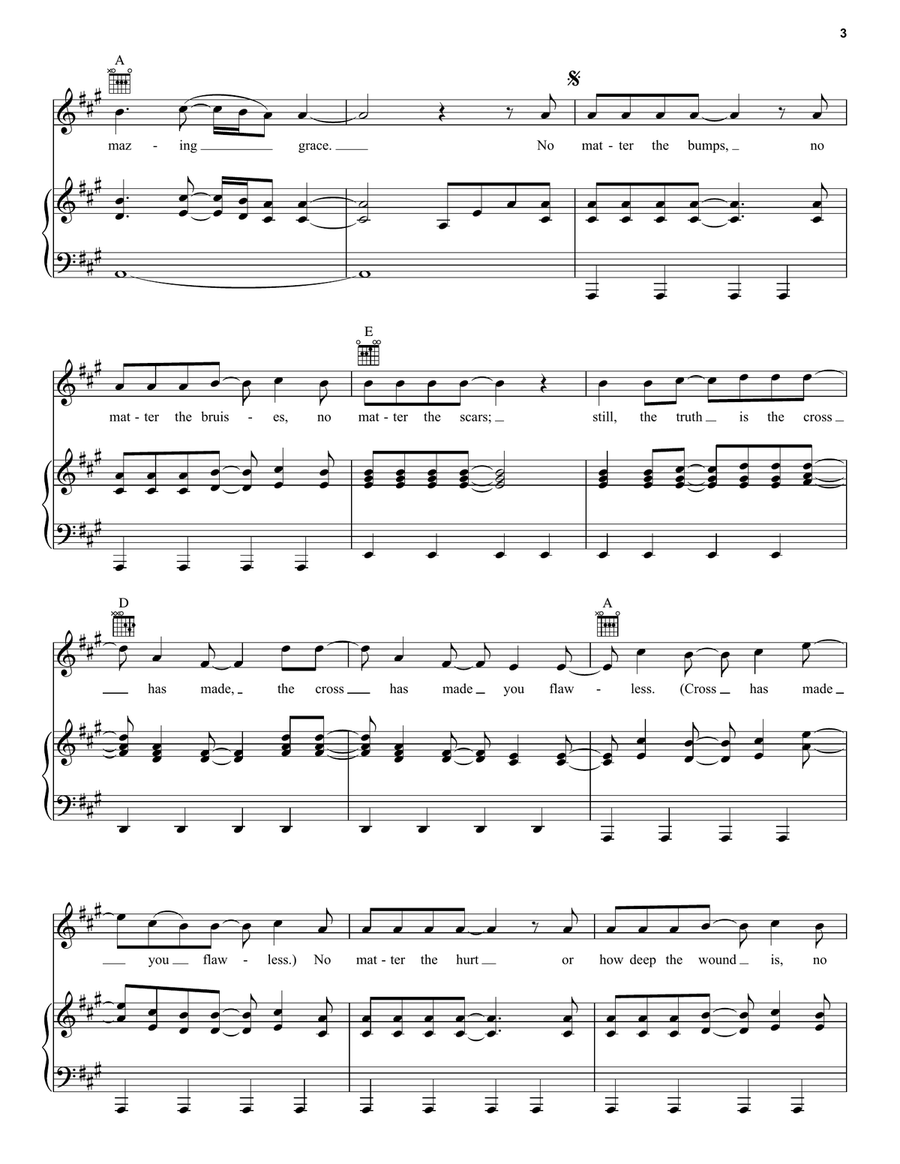 Flawless Flawless Acoustic Guitar scores gallery preview page 3
