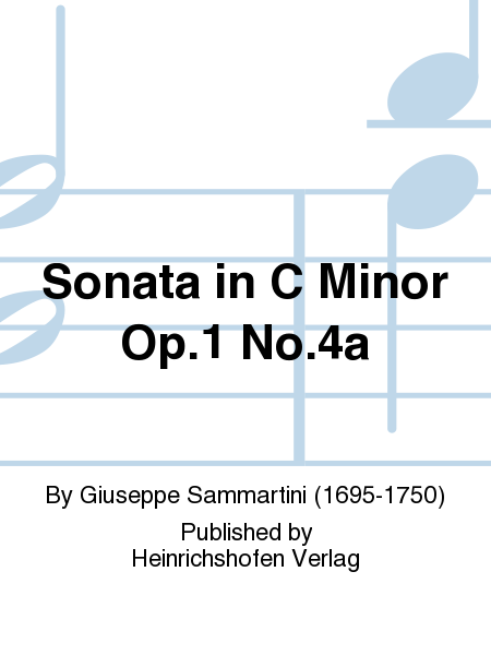 Sonata in C Minor Op. 1 No. 4a