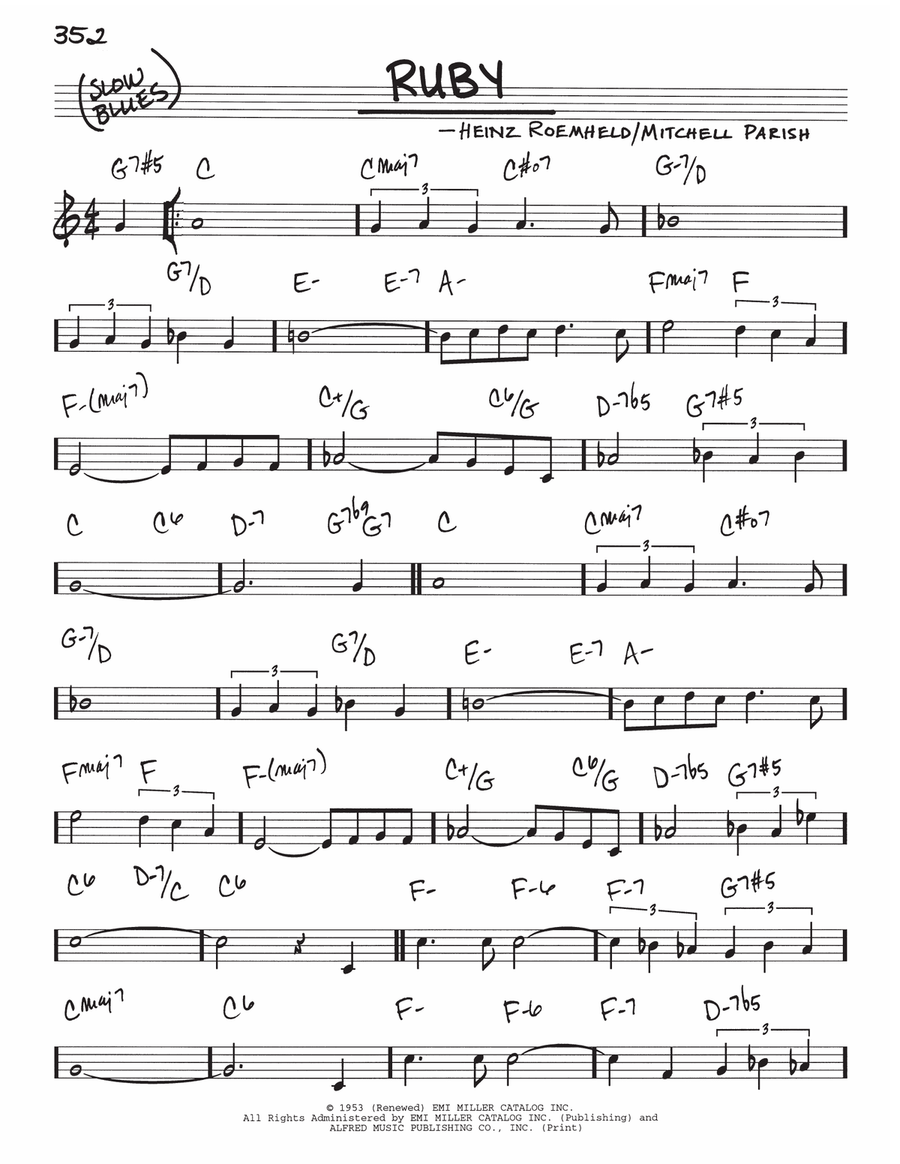 Ruby Piano scores gallery preview page 1
