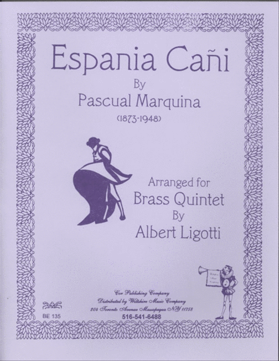 Espana Cani (Albert Ligotti) Brass Quintet scores gallery preview page 1