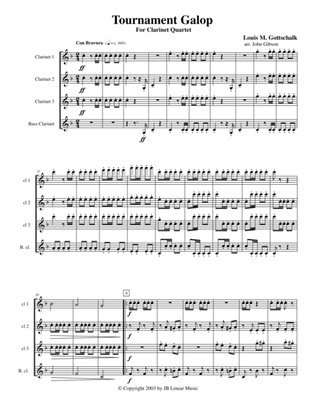 Galop for Clarinet Quartet