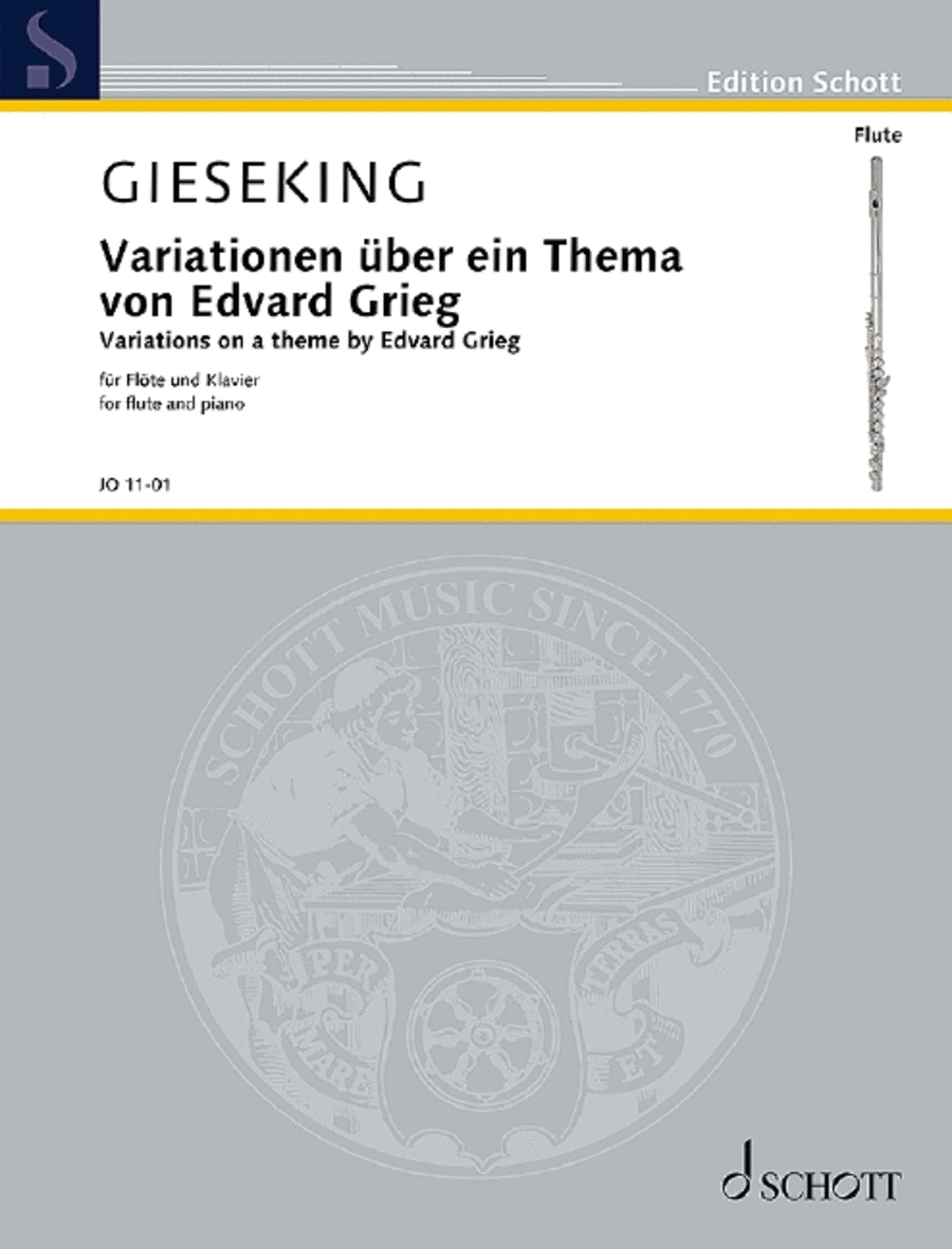 Variations on a theme by Edvard Grieg Flute Solo scores gallery preview page 1