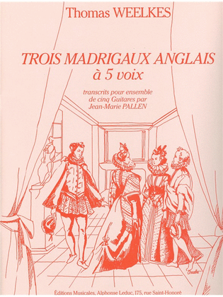 Book cover for 3 Madrigaux Anglais (guitar Ensemble (5 Plus))