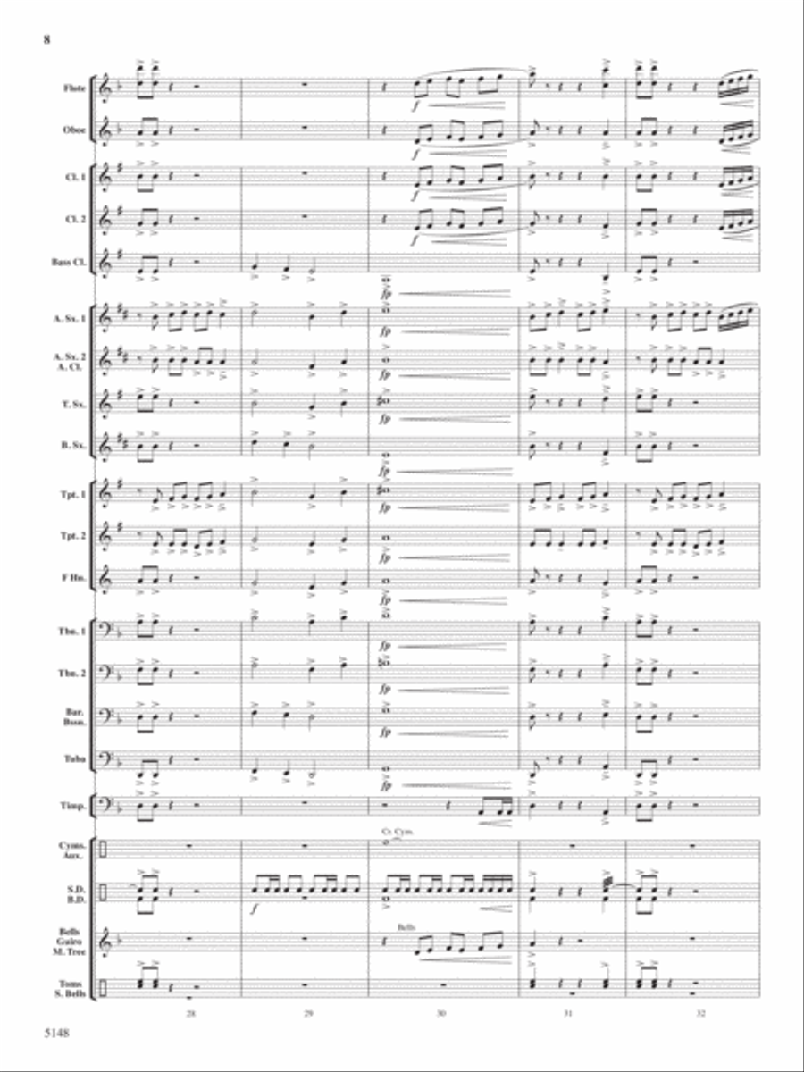 Fire Dance Concert Band scores gallery preview page 7