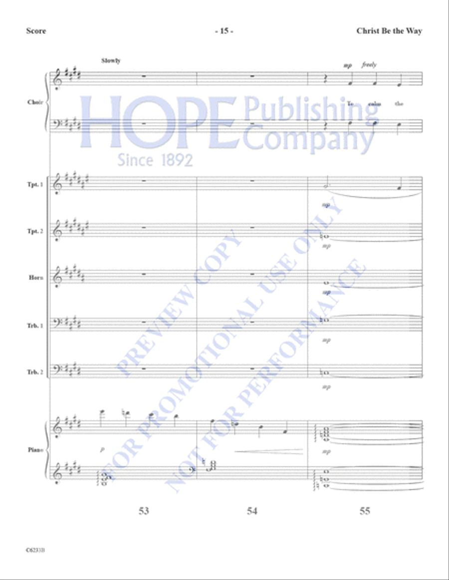 Christ Be the Way Choir scores gallery preview page 16