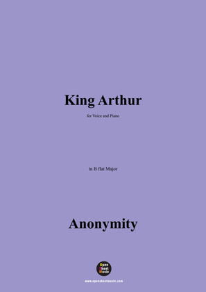 Anonymous-King Arthur,in B flat Major