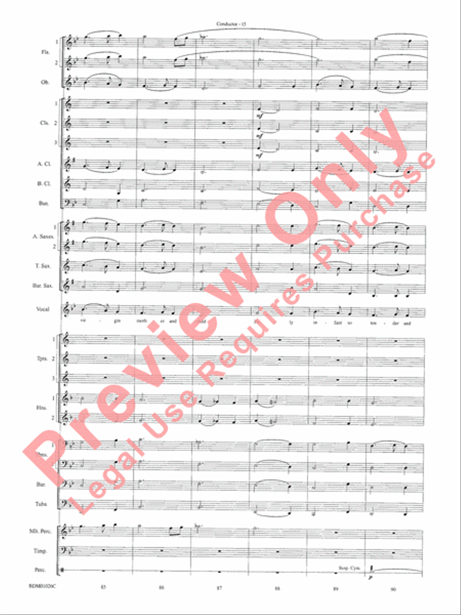 The Ultimate Christmas Sing-Along Concert Band scores gallery preview page 17