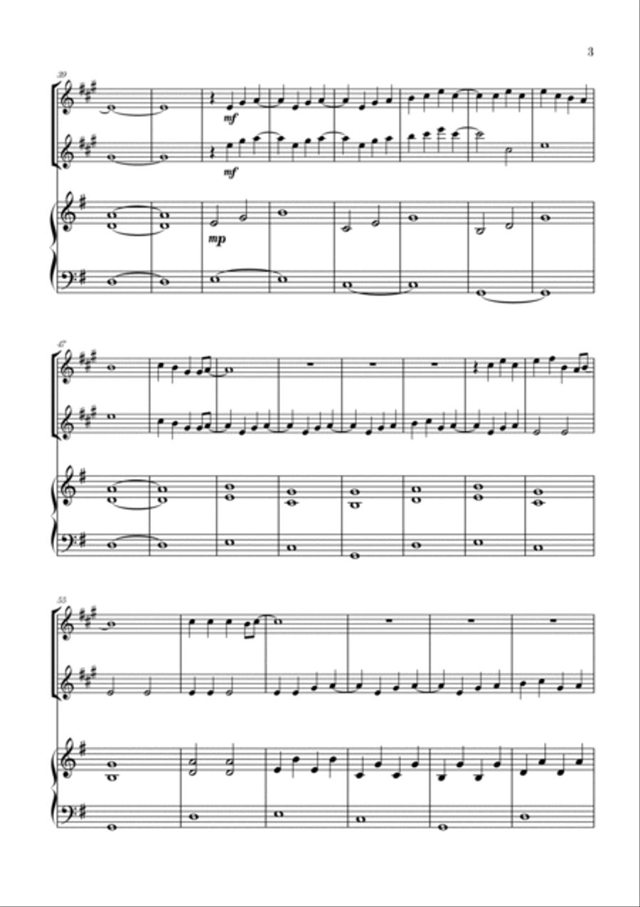 Love Is Gone Clarinet Duet scores gallery preview page 3