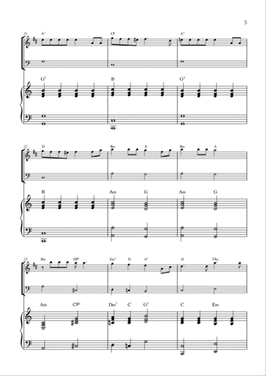 What A Wonderful World Trumpet Duet scores gallery preview page 3