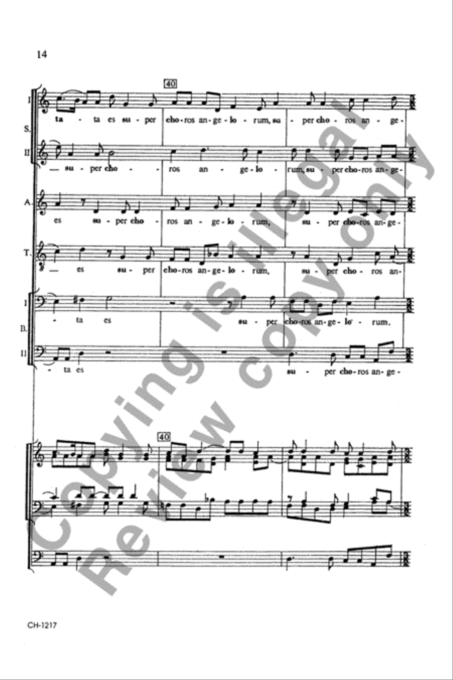Beata es Virgo Beata es Virgo Divisi scores gallery preview page 14