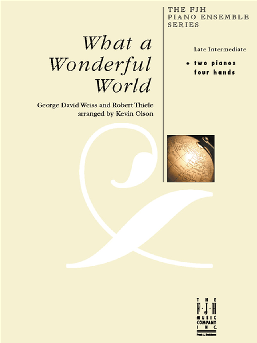 What a Wonderful World Piano Solo scores gallery preview page 1