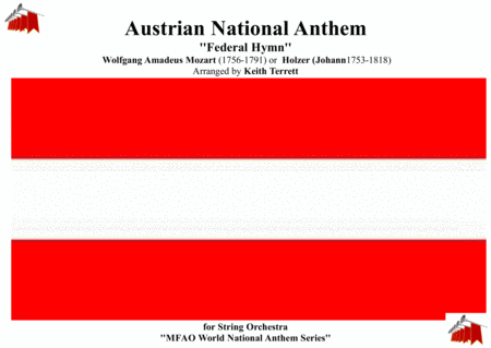 Austrian National Anthem for String Orchestra (MFAO World National Anthem Series) image number null