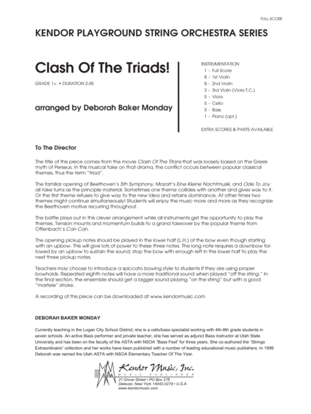 Clash Of The Triads! - Full Score