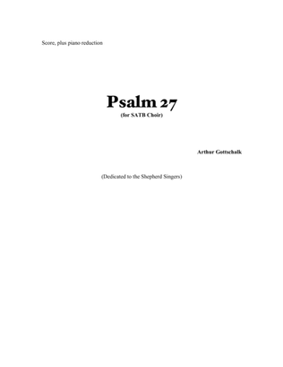 Book cover for Psalm 27