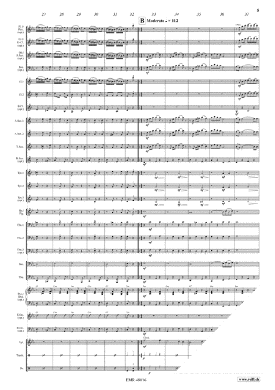 Russian Gipsy Song Concert Band scores gallery preview page 5