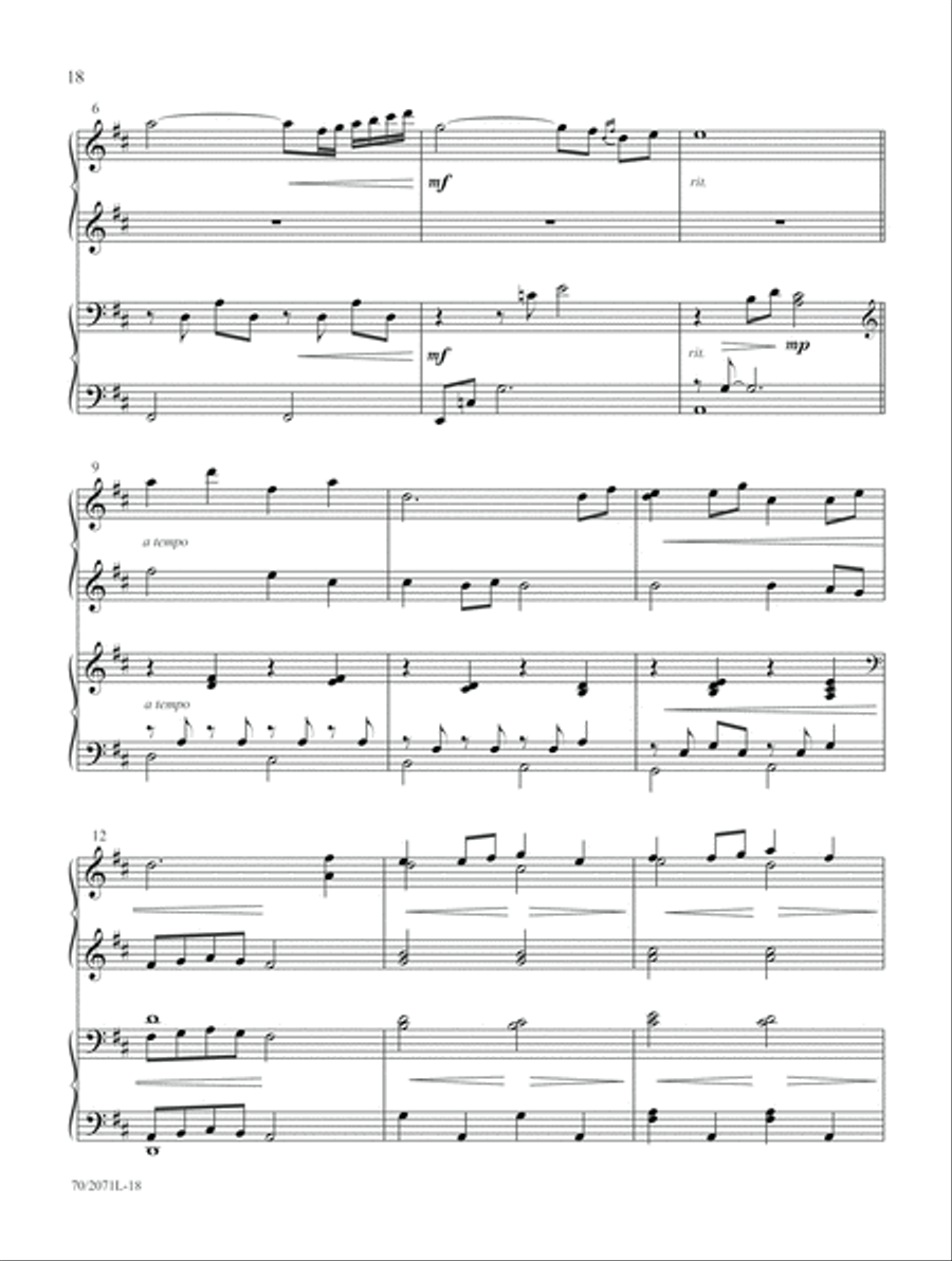Go, Tell It on the Mountain Piano Duet scores gallery preview page 9