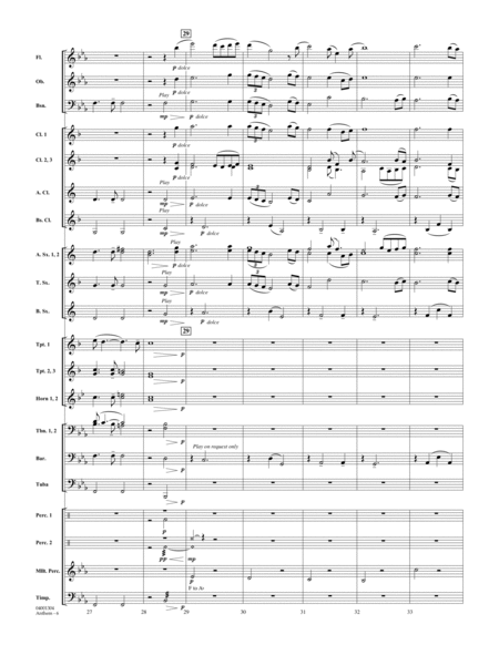 Anthem (from Chess) - Full Score