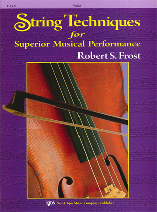 Book cover for String Techniques For Superior Musical Performance - Violin