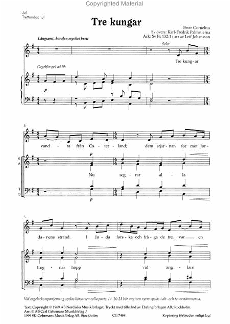 Tre kungar Tre kungar 4-Part scores gallery preview page 2