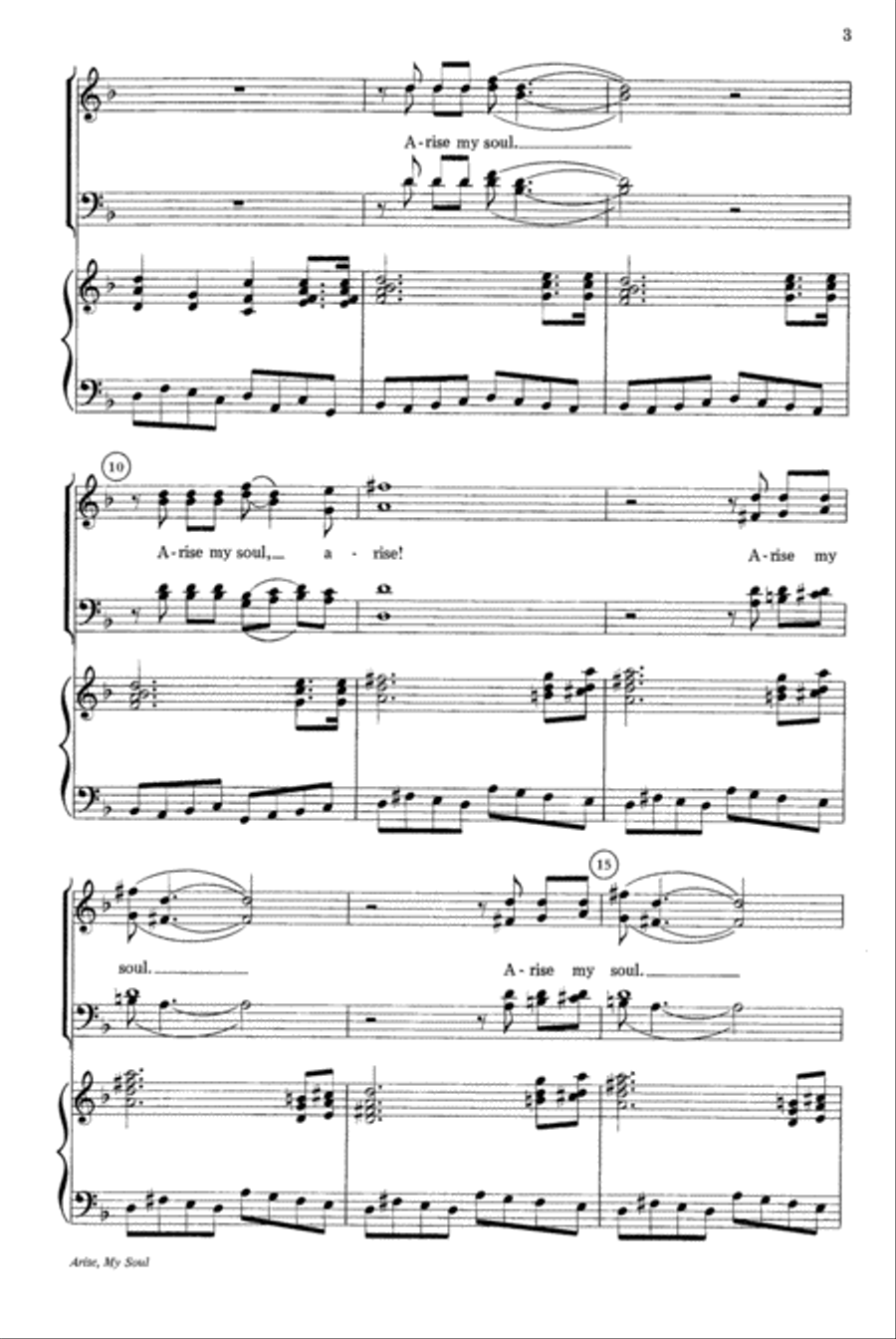 Arise, My Soul 4-Part scores gallery preview page 3