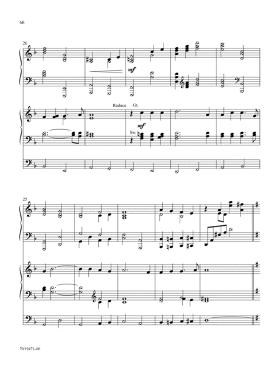 Begin the Song of Praise! Organ scores gallery preview page 28