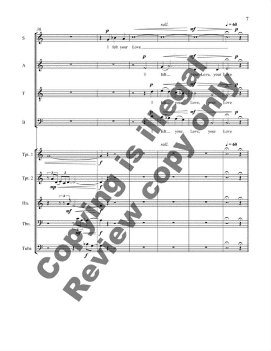 My Father's Gaze (Full Score) Choir scores gallery preview page 7