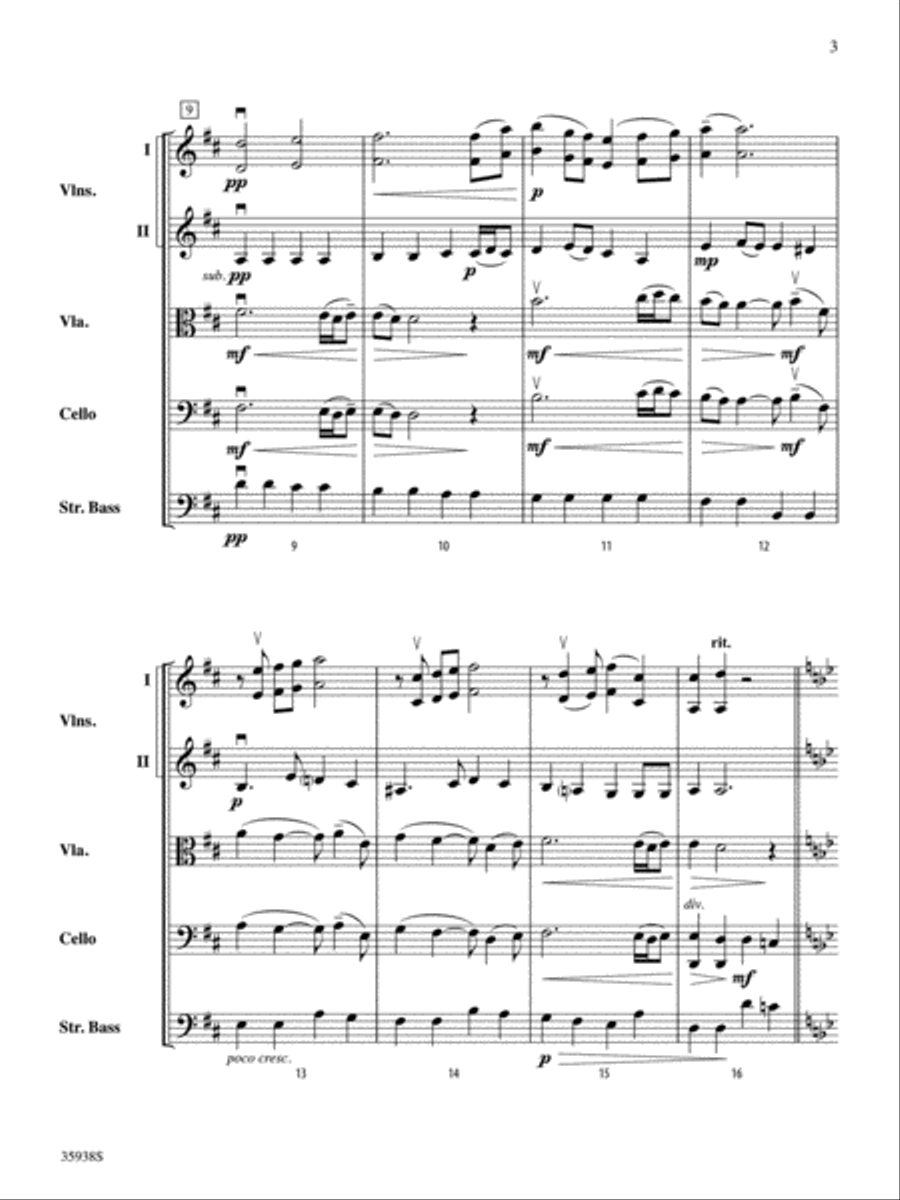 Alleluia Alleluia String Orchestra scores gallery preview page 3