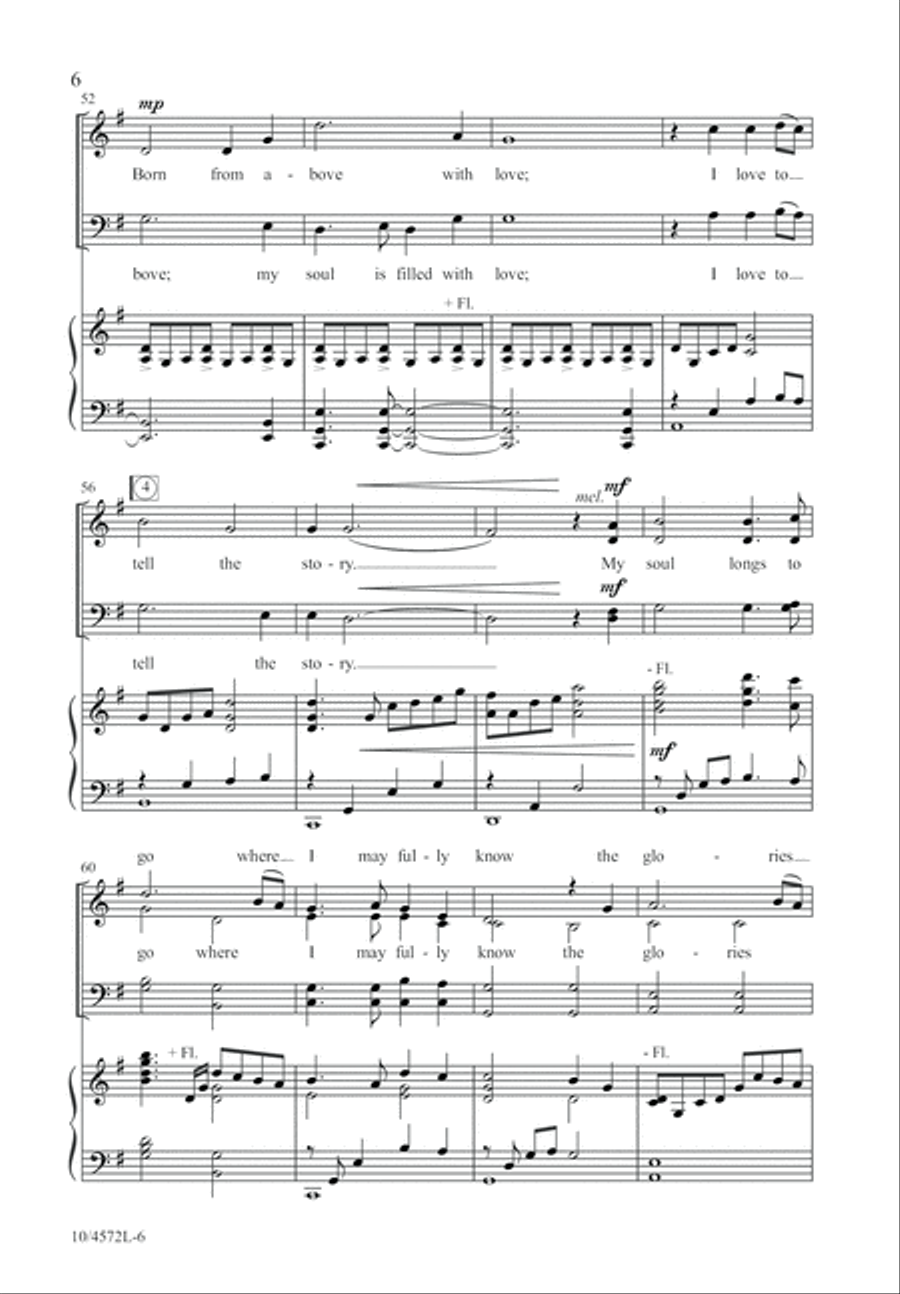 Pilgrim Song 4-Part scores gallery preview page 6
