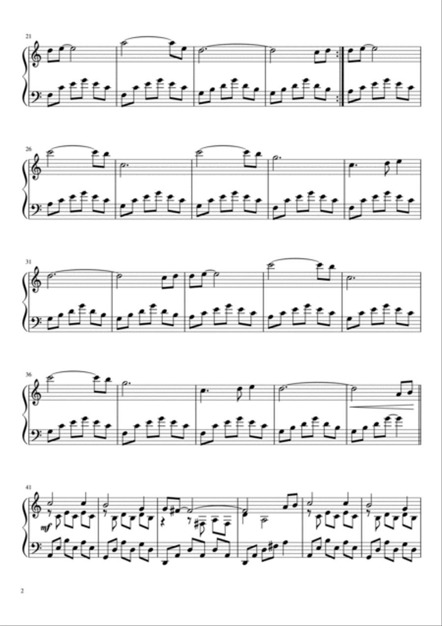 Seascape (from November) Piano Solo scores gallery preview page 2