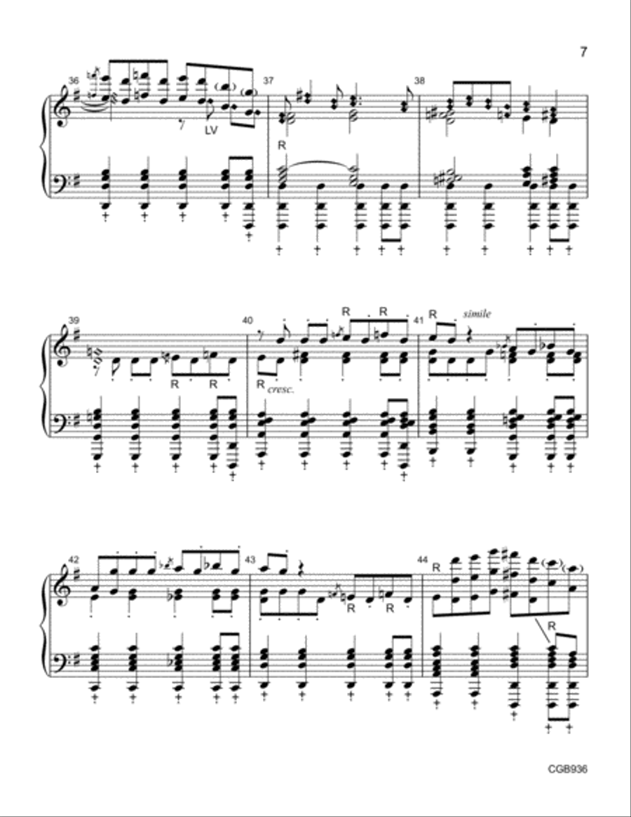 Blue Tango Handbell Choir scores gallery preview page 7