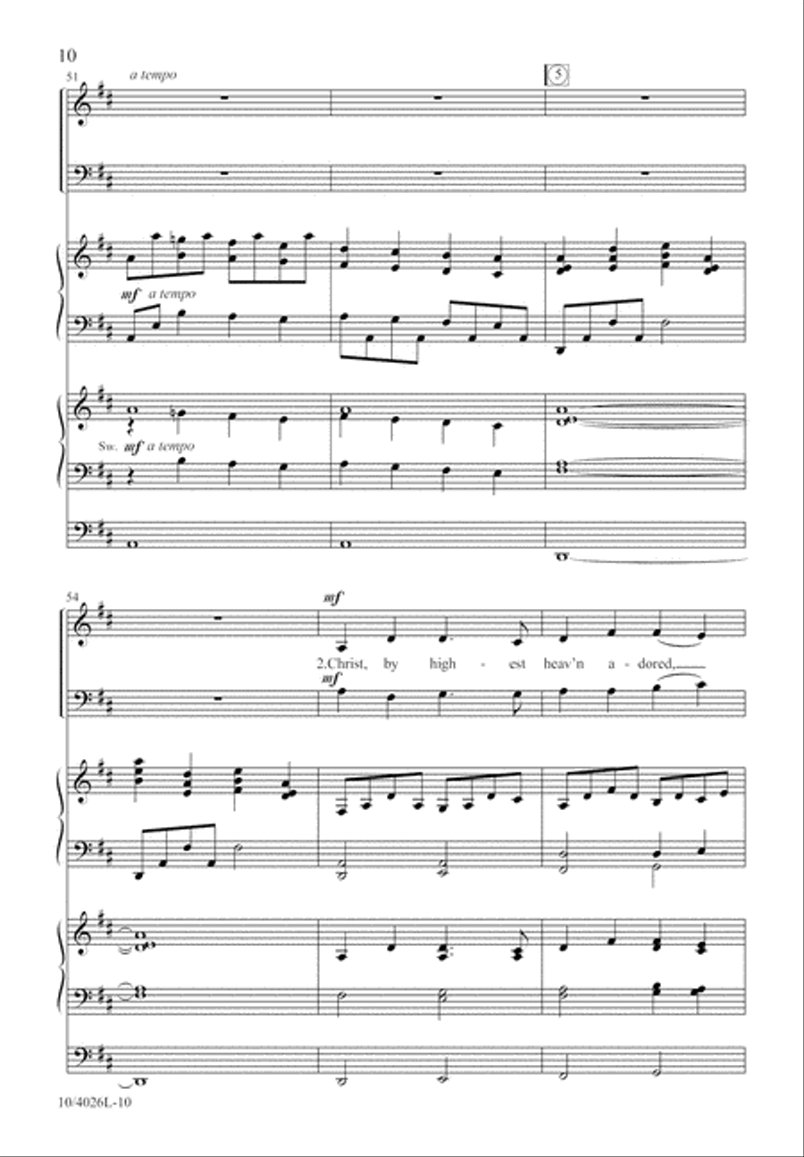Joyful, All Ye Nations, Rise! 4-Part scores gallery preview page 11
