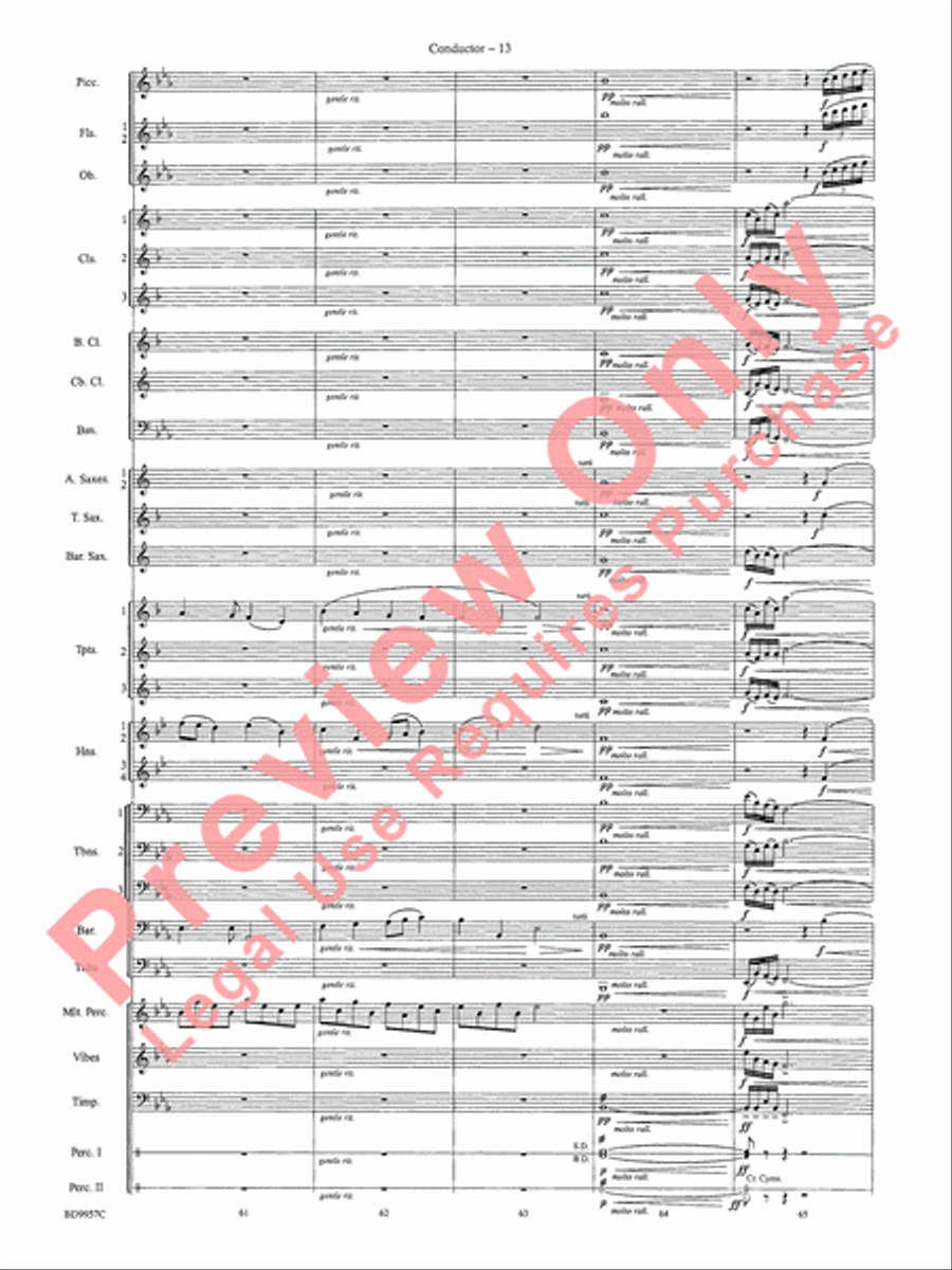 Angels, from the Realms of Glory Concert Band scores gallery preview page 16
