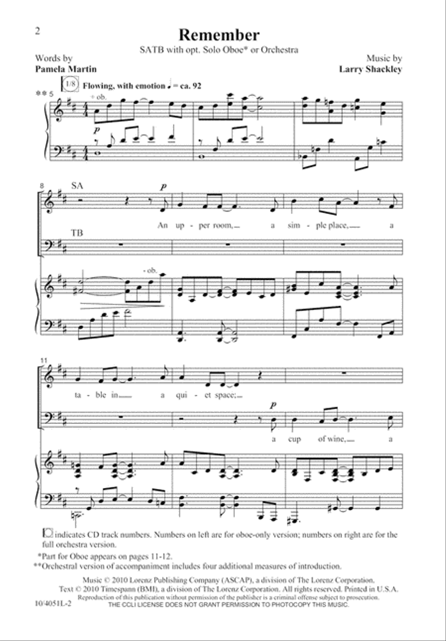 Remember Remember 4-Part scores gallery preview page 3