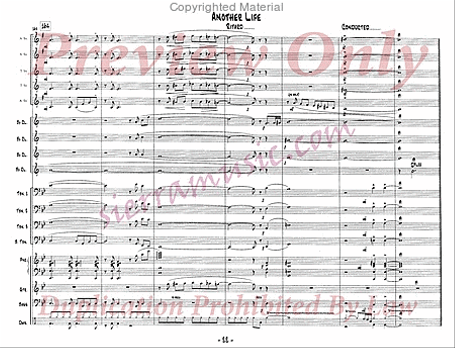 Another Life Big Band scores gallery preview page 23