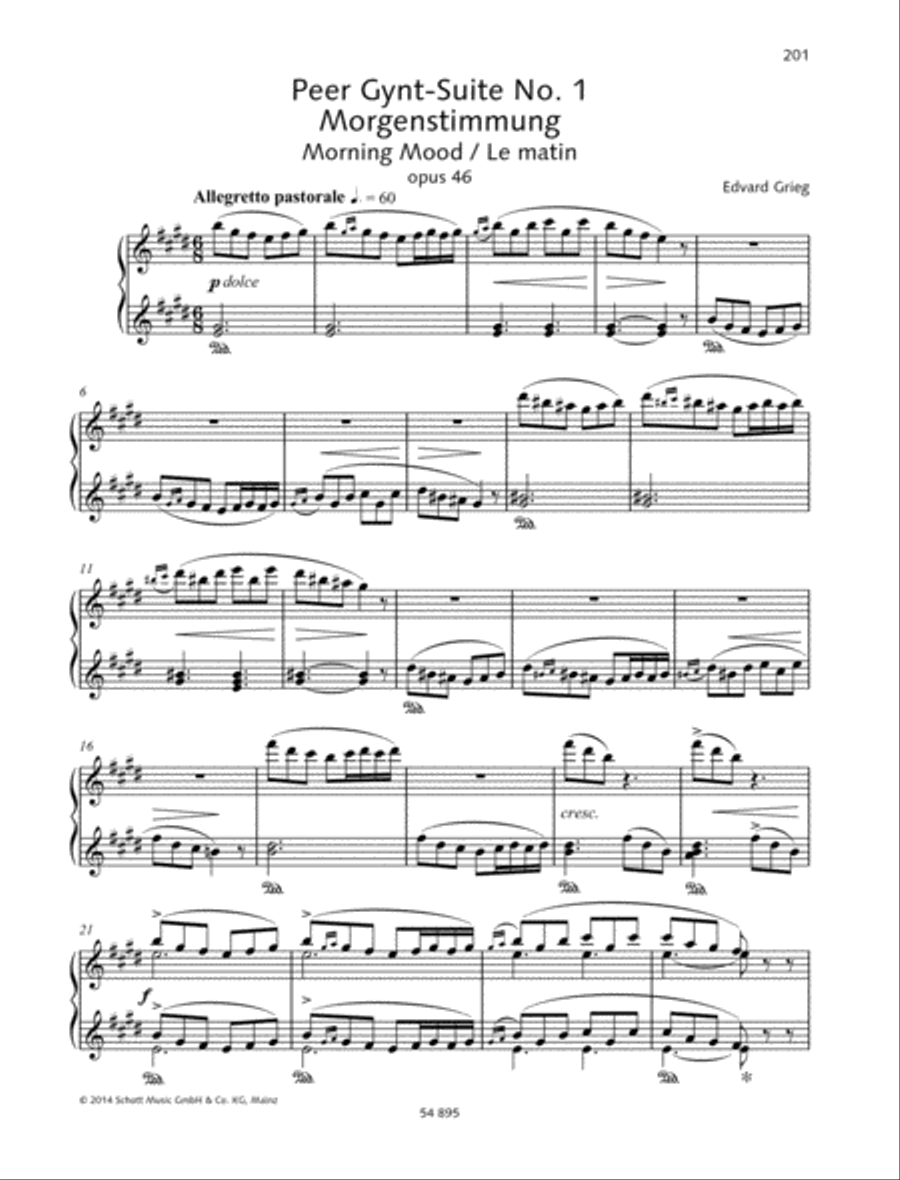 Peet Gynt-Suite No. 1 Piano Duet scores gallery preview page 2