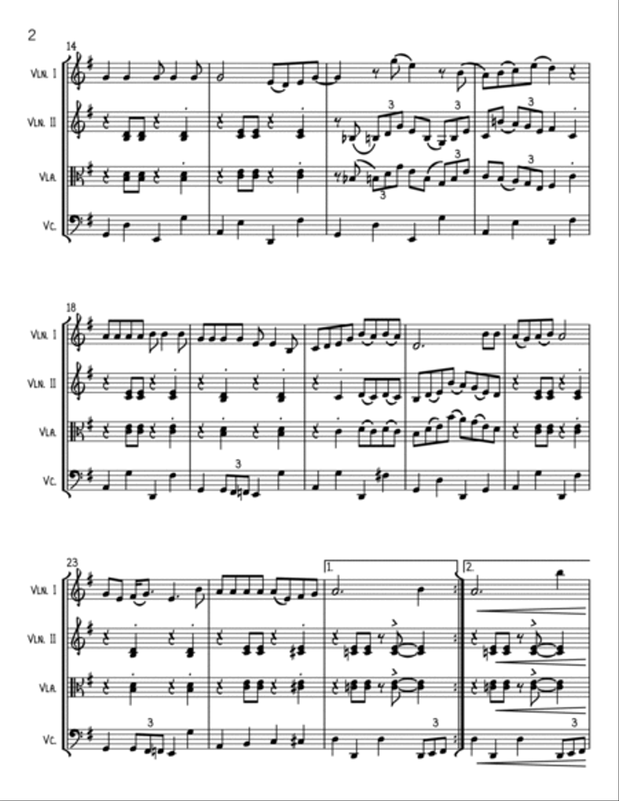 Always Look On The Bright Side Of Life String Trio scores gallery preview page 2