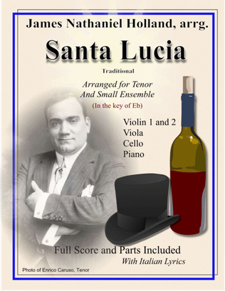 Santa Lucia for Tenor and Small Ensemble Eb