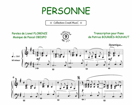 Personne (Collection CrocK'MusiC) image number null