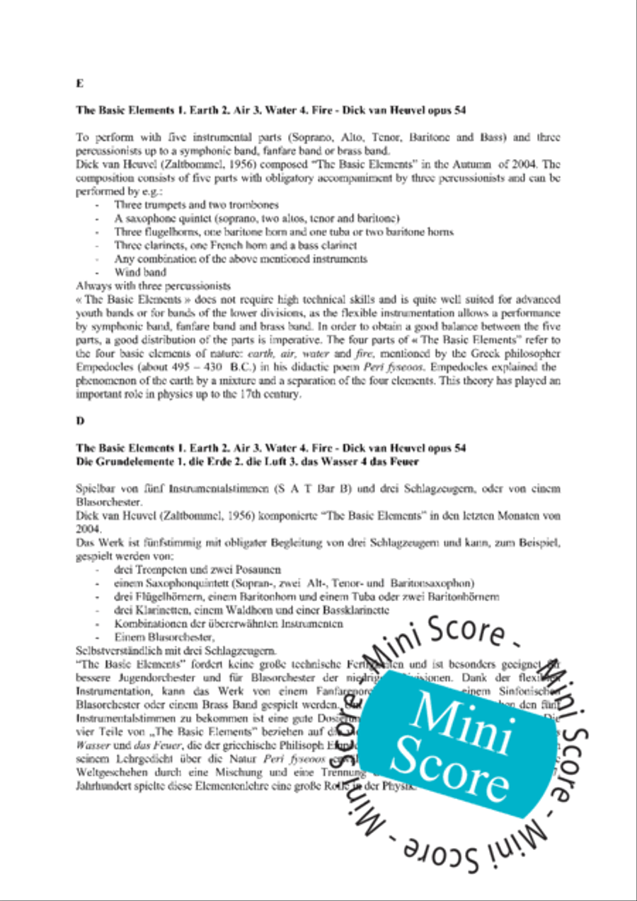 The Basic Elements Concert Band scores gallery preview page 6