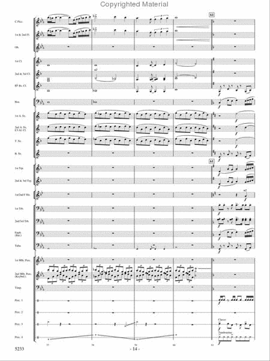 Upon These Wings Concert Band scores gallery preview page 13