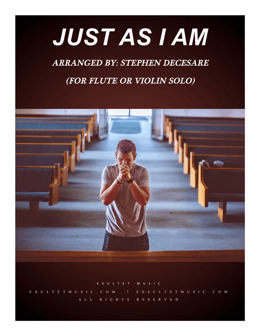 Just As I Am (for Flute or Violin solo and Piano) Flute scores gallery preview page 1