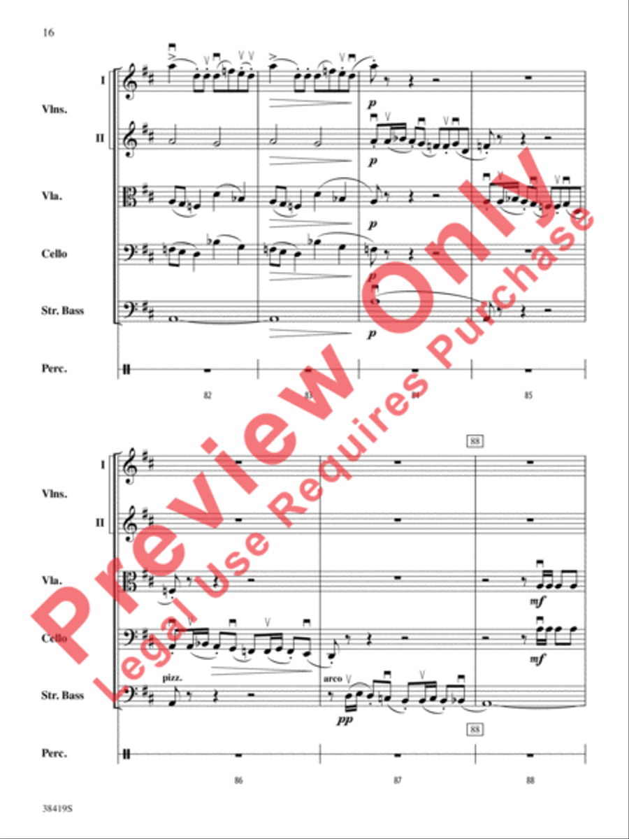Highlights from the 1812 Overture String Orchestra scores gallery preview page 17