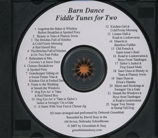 Book cover for Barn Dance Fiddle Tunes for Two Violins CD