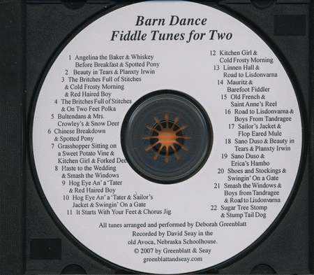Barn Dance Fiddle Tunes for Two Violins CD image number null