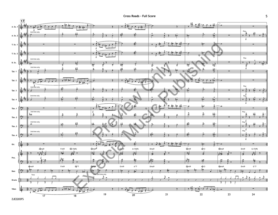Cross Roads Cross Roads Jazz Ensemble scores gallery preview page 4