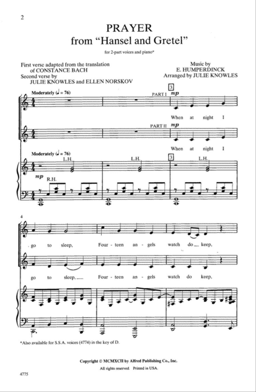 Prayer 2-Part scores gallery preview page 2