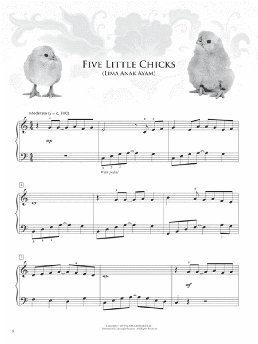 Malay Folk Songs Collection Piano Method scores gallery preview page 4