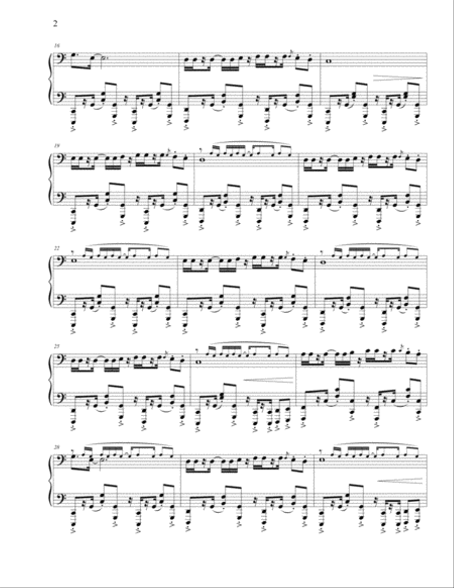 Crawling Piano Solo scores gallery preview page 2